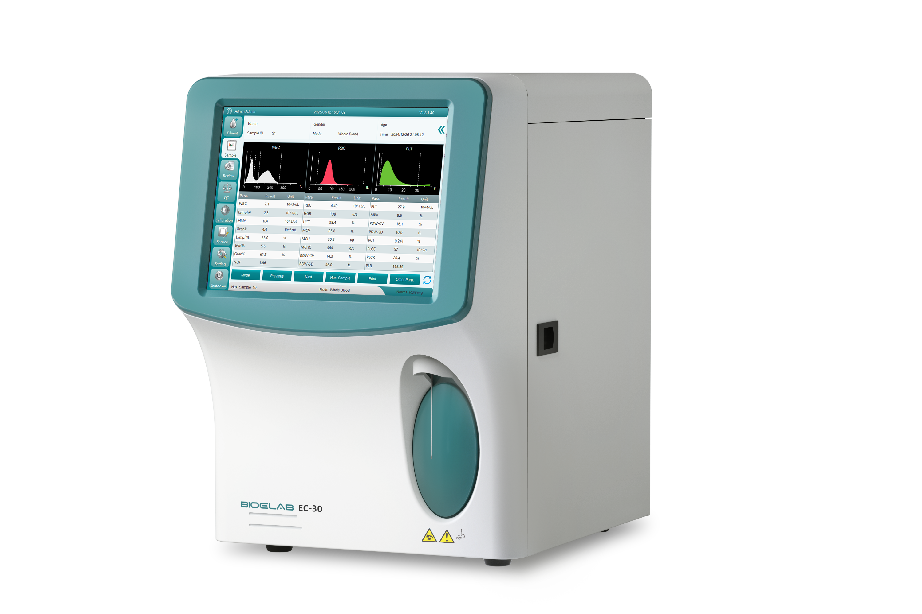EC-30 Technical specifications