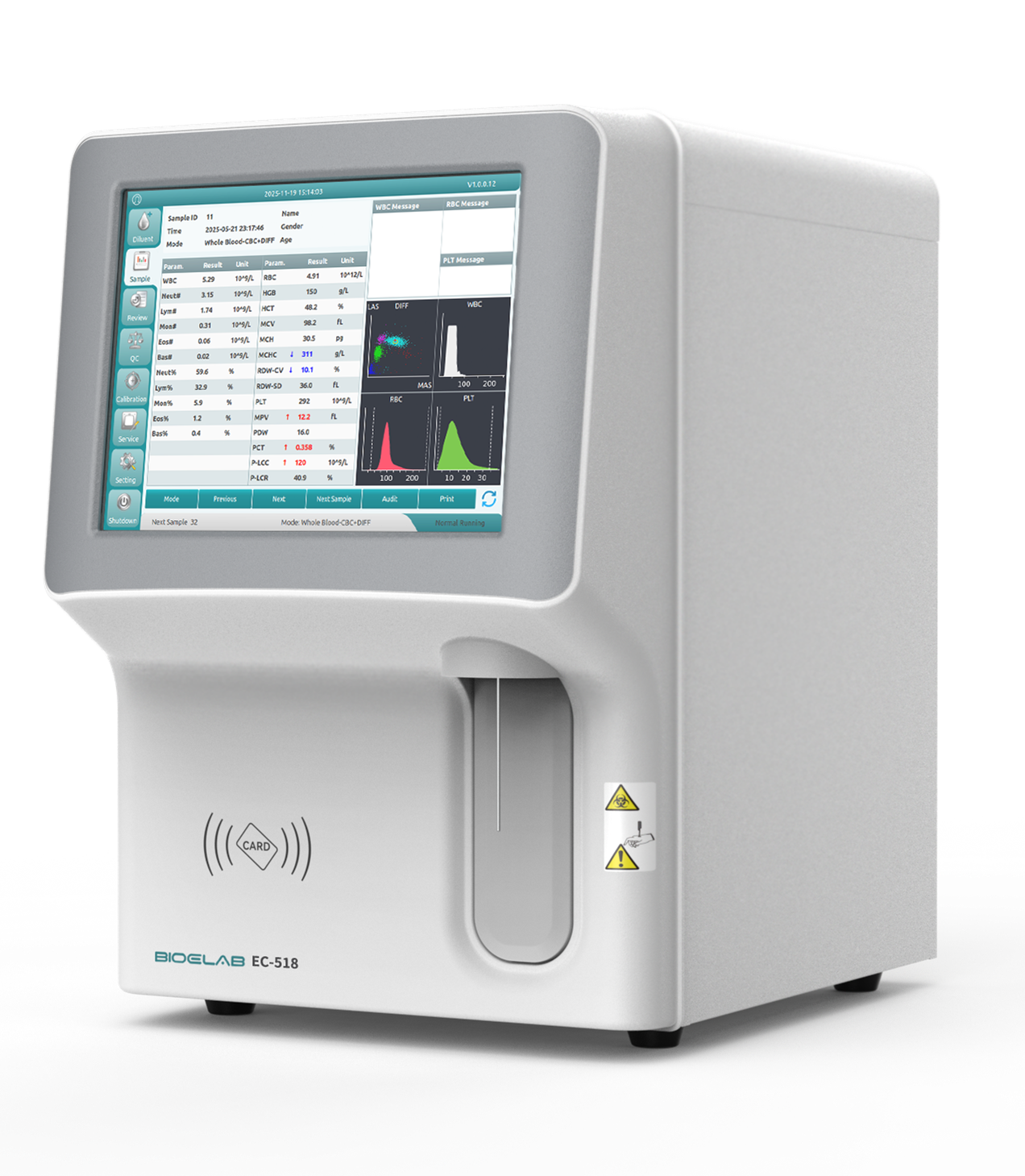 EC-518 Technical specifications