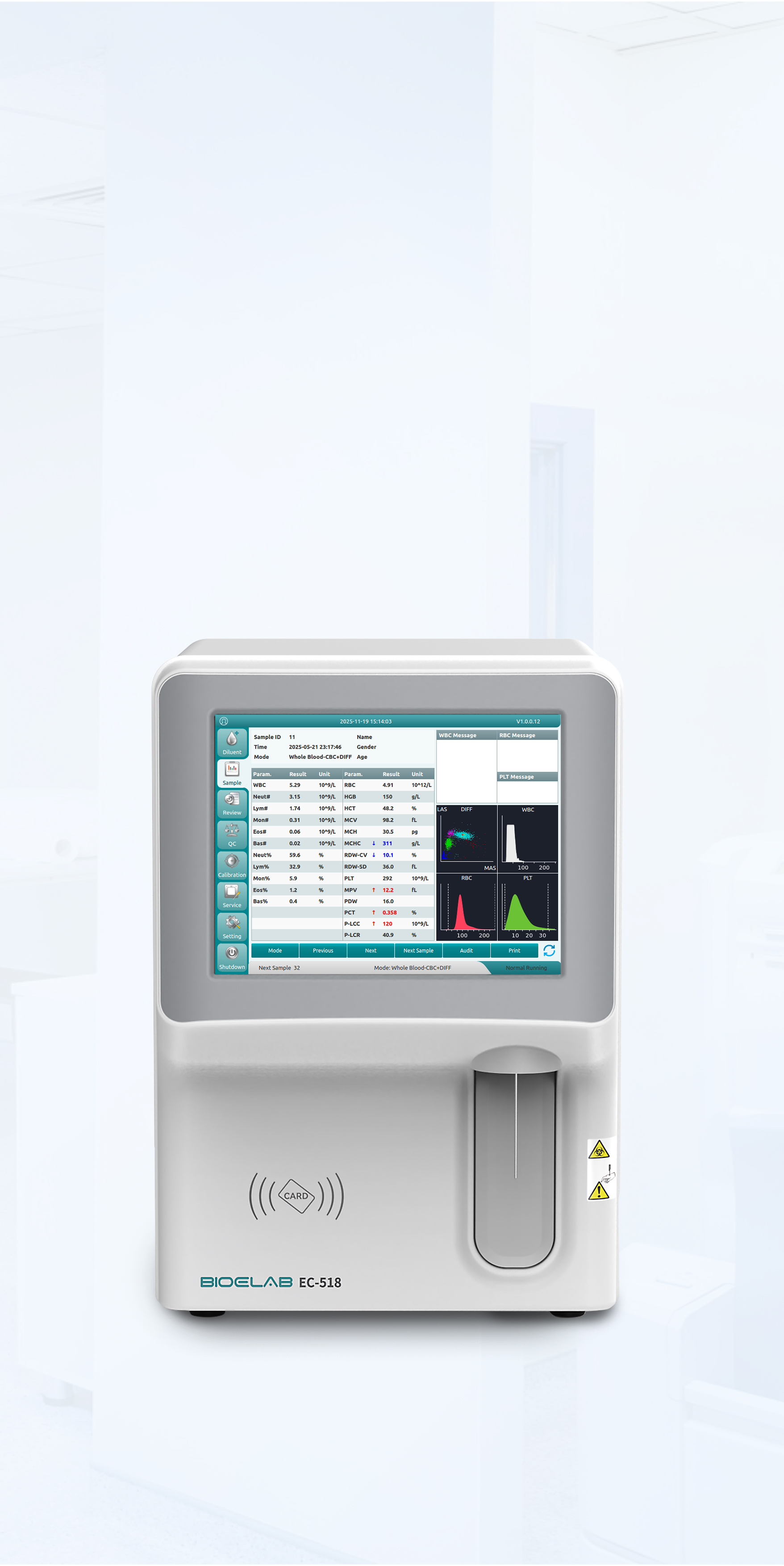 5-Diff Auto Hematology Analyzer